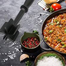 耐热尼龙不粘肉刀土豆泥压碎器 - 适用于绞肉、拌沙拉和家庭烹饪 - 彩色 - 查看 3