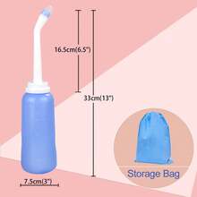 1 bình xịt vệ sinh bồn cầu 500ml, thiết bị rửa mông di động. - Màu xanh lam - Xem 4
