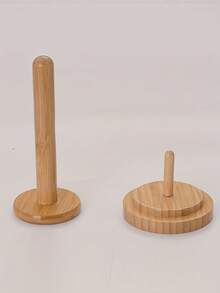 1-3 piezas Soporte de bola de hilo de madera, estante de almacenamiento giratorio de carrete, organizador de hilo de punto para el hogar, enrollador de hilo de diseño minimalista, soporte de hilo de madera giratorio, estante de bola de punto de color natural simple de madera, esencial para manualidades de punto - Multicolor - Ver 7