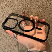 Ốp lưng điện thoại sạc không dây MagSafe cao cấp, vỏ bảo vệ từ tính cho iPhone 17 Pro Max, 16, 15, 14, 13, 12, 11 Mini, 15 Plus, 16 Pro, 17 - màu đen - Xem 7