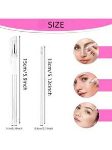2/4/6/8pcs White Eyebrow Microblading Marker Pen, Skin Marker Pen, Permanent Makeup Tattoo Positioning Tool, Eyebrow Drawing Tool,Halloween Makeup,Tattoo - 彩色 - 查看 10
