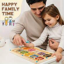 木制磁性彩色数字字母迷宫拼图玩具 | 漂流瓶学习板 | 计数颜色分类精细动作技能发展益智玩具 | 理想的儿童生日、万圣节、圣诞节礼物 - 彩色 - 查看 6