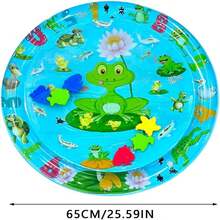 Inflatable Round & Square Cat Sensing Play Mat, Pet Water Bed, Dog & Cat Summer Cooling Mat, Animal Water Sensing Play Mat, Water Bed Mat, Thick PVC Anti-Scratch, Cooling & Comfortable Pet Pad - Multicolor - View 17