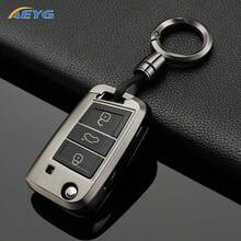 时尚软TPU翻盖钥匙扣保护套，适用于大众高尔夫7 MK7、途观MK2、西雅特Ateca、Leon FR 2、伊比飒、斯柯达明锐等车型。 - 大眾B款 - 查看 5