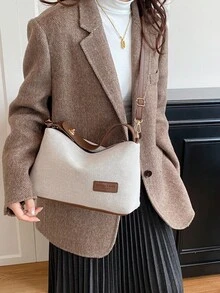 2026 New Niche Design Women's Bag, Large Capacity Crossbody Bag, Retro Shoulder Underarm Bag - Brown - View 10