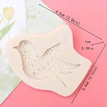 1 khuôn silicon hình chim ác là hoạt hình màu be, khuôn silicon thủ công dùng để trưng bày tác phẩm nghệ thuật chim, có thể làm từ đất sét hoặc nhựa polymer, dễ dàng tháo khuôn và có thể tái sử dụng. - Màu be - Chim ác là - Xem 8