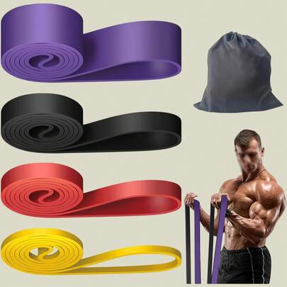 Resistance Bands, Pull-Up Assist Bands, Fitness Bands, Exercise Bands, Leg Resistance Bands, Workout, Muscle Training, Shaping, Unisex
