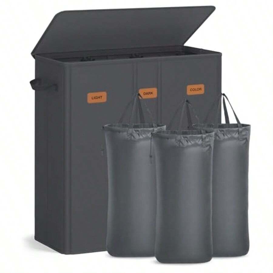 Laundry Baskets - Dark Gray - View 1