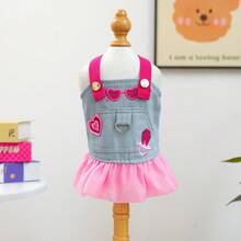 PETCIRCLE 宠物连衣裙一件装，狗狗春夏新款服装，小型犬公主休闲连衣裙 - 时尚连衣裙 - 彩色 - 查看 14