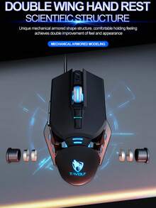 G530 USB有线游戏鼠标，可编程宏，适用于游戏，RGB背光 - 查看 5