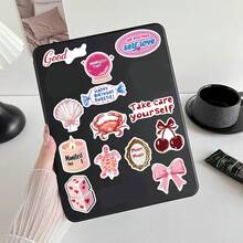 50 miếng dán hoạt hình màu hồng chủ đề Downtown Y2K, hình dán cô gái Downtown, hình dán dễ thương chủ đề Y2K, hình dán màu hồng dùng để dán bình nước, đàn guitar, hành lý, điện thoại, ốp lưng, laptop, ván trượt, làm quà tặng. - B - Xem 6