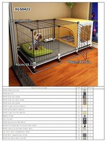 小型宠物笼别墅，带可拆卸托盘，室内犬笼，适合博美犬、柯基犬、泰迪熊犬等小型犬，也适合迷你兔、幼犬、小型动物。 - 拼接款 - 查看 13