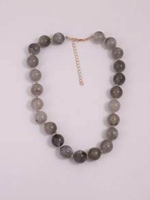 1 chiếc vòng cổ hạt nhựa hình tròn phong cách Bohemian có móc kim loại, trang sức thủ công cho lễ hội hoặc đeo hàng ngày - Vòng cổ hạt thắt nút hình đám mây - Xem 41