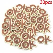 30pcs/Pack PVC Soft Gel OK Letter Stickers, Creative Handmade DIY Decor Stickers, Waterproof & Durable For Clothing, Shoes, Phone Cases, Earphones, Hair Clips, Bags - OK Patch - View 15