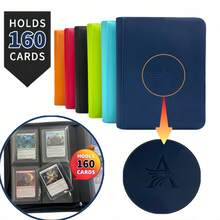 Top Loader 4-Pocket Trading Card Binder, Premium Zippered Card Album, 360 Double-Sided Pockets PU Collection Binder, Card Holder Suitable For MTG, TCG, Sports Cards (7 Colors) - Multicolor - View 1