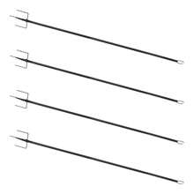 Außen Hängende Licht Stütze Strebe, 3 m / 10 ft Länge 4 Stück Patio Poles mit U-förmige Gabel, Beleuchtungsständer für Partys, Urlaubsdekor, Hochzeit - A - Übersicht 6