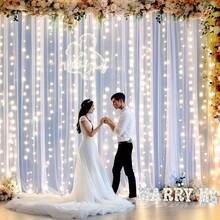 Đèn rèm 8 chức năng chạy bằng pin (không bao gồm pin), đèn rèm cửa sổ phòng ngủ, đèn trang trí nhà bếp, đèn dây trang trí, đèn trang trí nhà cửa, đèn trang trí ngày lễ, đèn trang trí đám cưới, đèn trang trí tiệc, đèn trang trí sinh nhật, đèn trang trí nhà cửa - Đèn rèm hộp pin - Xem 5