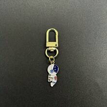 6pcs Cartoon Astronaut Spaceman Series Keychain Pendant, Fashion Headphone Case Ornament Bag Additions Personalized Small Gift - Multicolor - View 5