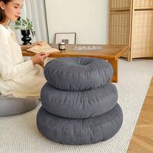 1個 40cm 厚圓形坐墊 - 柔軟舒適、填充充足，適合冥想、瑜伽、閱讀、波希米亞裝飾和禪意座席 | 榻榻米 | 節日禮物 | 冥想坐墊、懶人沙發、情人節、生日禮物 - A - 查看 7