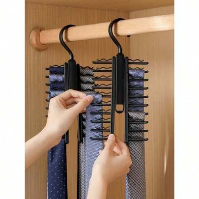 1PC Multi-Function Hanging Rack – Space-Saving Organizer For Ties, Belts & Waistbands