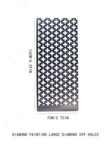 不锈钢防粘定位尺，适用于钻石画，提供216/400/520/800/1020孔径可选，适用于大/小方形钻石、大/小花形钻石和圆形钻石，可实现整齐高效的钻石定位，是钻石画爱好者和DIY手工达人的必备工具。 - 套裝 - 查看 6
