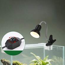 Adjustable Turtle Basking Lamp Holder, US/EU Plug, Reptile Lizard Gecko Calcium Lamp Fixture - 50W Light Bulb - View 6