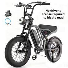 Adult Electric Bicycle, 20-Inch Wide Tires, 48-Volt 15 Ah Battery, Rated Power 750W, Maximum Range 29-39 Miles, Maximum Load Capacity 330 Lbs. - 專業版 - 查看 11