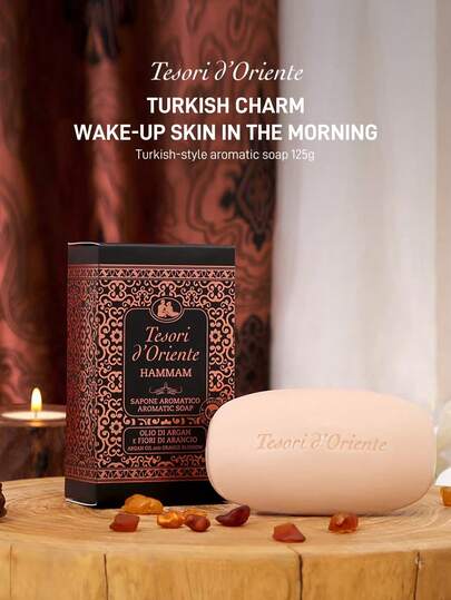  Tesori D'Oriente Soap, Long-Lasting Fragrance, Deep Cleansing And Moisturizing, Rich Lather, Suitable For All Skin Types, Whole Body Use, Gentle And Non-Irritating, 125g/4.4oz