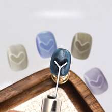 9-In-1 Nail Magnet Set, Includes Bar Magnets, Hollow Cat Eye Magnets, Y-Shaped Heart Cat Eye Metal Sheets, Cute Drooping Ear Rabbit Design, Suitable For Gel Nail Art, DIY Home, Nail Salon, Studio, Travel, Ideal For Nail Beginners, Artists, DIY Enthusiasts, Ladies, Christmas, Birthday, Valentine's Day Gifts - Multicolor - View 9