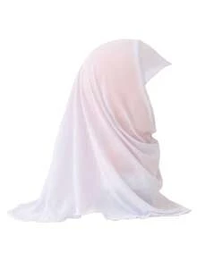 1 chiếc khăn trùm đầu Hồi giáo, phù hợp cho bé gái 2-6 tuổi, mũ trẻ em, trang phục Ramadan, dễ đội, khăn trùm đầu Ramadan cho bé gái và trẻ em. - 1PC - Xem 8