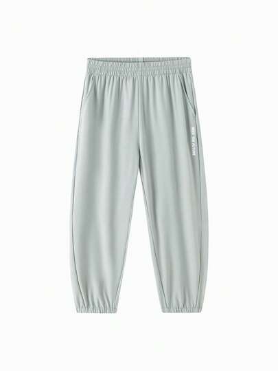 Balabala Quần jogger mùa hè thoáng khí, nhẹ, nhanh khô dành cho bé trai và bé gái.