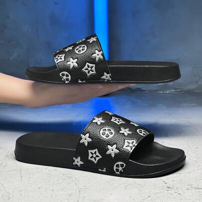 2026春夏新款男士软底拖鞋，47码（加大码），36码（小码），防滑耐磨，EVA轻盈弹力软底，室内休闲人字拖48码，户外沙滩拖鞋49码，五叶草、雪花图案，50码套脚拖鞋