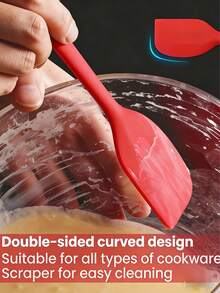 1 Set Silicone Baking & Cooking Tool Kit - Heat Resistant Spatula And Basting Brush Combo, Easy To Clean Multi-Functional Kitchen Utensils, Suitable For Cake Decorating, Cooking, Grilling, Ideal Gift For Valentine's Day And Christmas - Multicolor - View 8