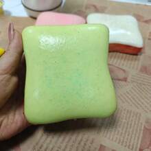 1pc Super Soft Butter Toast Squeeze Toy, Stress Relief Perfect Gift For Birthday, Holiday, Christmas, Halloween - Multicolor - View 6