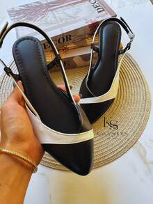 Women's Mule Slingback Sneakers In Black - 黑色 - 查看 4