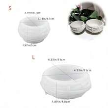 Khuôn đất sét tự làm hình tổ chim bất đối xứng, khuôn làm cốc nến bằng nhựa, khuôn silicon đựng trang sức hình tổ chim nhỏ và lớn. - khuôn silicon - Xem 8