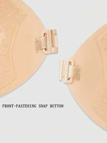 1/2/4件装可重复使用无肩带自粘式丰胸文胸，隐形文胸，适合搭配连衣裙，情人节礼物 - 彩色 - 查看 6