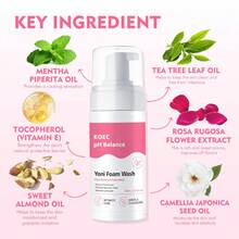 KOEC 4 Piece Female Intimate Care Casual Hygiene Products, Renew Her Rejuvenating Yoni Body Oil + PH Blancing Feminine Yoni Soap Bar + UItra Fresh Yoni Foam Wash + Yoni Fresh Shower Gel - 黃瓜 - 查看 6