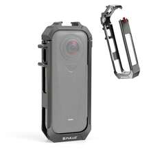 For Insta360 X4 Air PULUZ Metal Protective Cage Rig Housing Frame With Expand Cold Shoe Base (Grey) - View 11