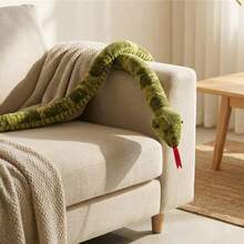 120cm/47.24inch Snake Plush Toy, Soft And Fluffy Stuffed Animal, Suitable For Room Decoration, April Fool's Day, Halloween, Children's Birthdays, Mother's Day, Graduation Season, Weddings, And More. - Multicolor - View 4