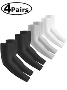 4pcs/2pcs Men's Cooling Compression Arm Sleeves, Suitable For Young People, Can Cover Tattoos, Summer Clothing Fake Tattoo Arm Sleeves, Arm Sleeves, Holiday Gift - Multicolor - View 1