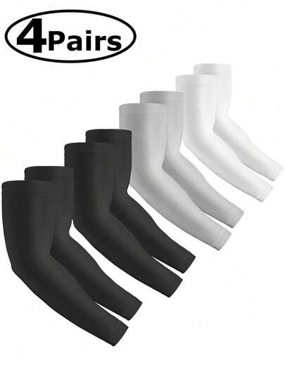 4pcs/2pcs Men's Cooling Compression Arm Sleeves, Suitable For Young People, Can Cover Tattoos, Summer Clothing Fake Tattoo Arm Sleeves, Arm Sleeves, Holiday Gift