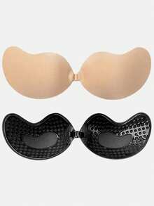 4pcs Mango Shaped Silicone Adhesive Bra: Stick-On Push-Up Bra, Strapless Bra, Reusable, Front Closure, Comfortable Fit, Suitable For A-D Cup, Perfect For Summer Dresses, Backless Gowns, Women's Summer Outfits, Essential For Vacation - Multicolor - View 20