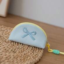 女士口红包、刺绣蝴蝶结手提包、耳机零钱包和卫生巾收纳袋 - 彩色 - 查看 9