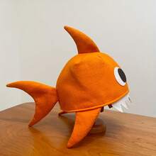 1 Piece Party Hat, Cute And Funny Shark Hat, Unisex Adults, Suitable Halloween,, Party Costume Props - 1PC 鯊魚帽子 - 查看 1