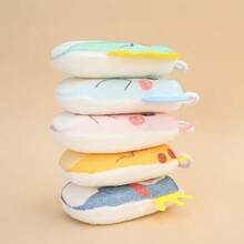 1个新生儿洗澡海绵，新生儿洗发海绵毛巾，婴儿洗澡海绵，儿童擦洗毛巾，浴刷 - 彩色 - 查看 8