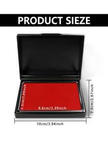 Quick-Drying Ink Pad, Rectangular Red Fast-Drying Ink Pad, Fingerprint Box, Financial Office Stamp Pad, Bank Blue/Black Ink Pad - Quick-drying Ink Pad - View 4