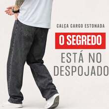 Kit Of 2 Men's Balloon Jeans Streetwear Loose Fit For Going Out - BỘ GRAPHITE - Xem 4