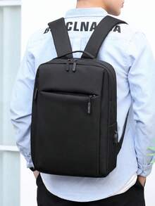 Large Capacity Waterproof Business Backpack, Durable Anti-Wrinkle Commuter Laptop Bag, Casual Rucksack For Men - A - View 6