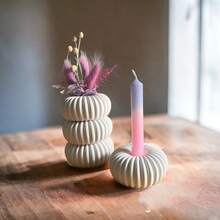 甜甜圈造型蜡烛硅胶模具，香氛石石膏手工皂圆形环形扩香器蜡烛熔块模具 - 矽膠模具 - 查看 5